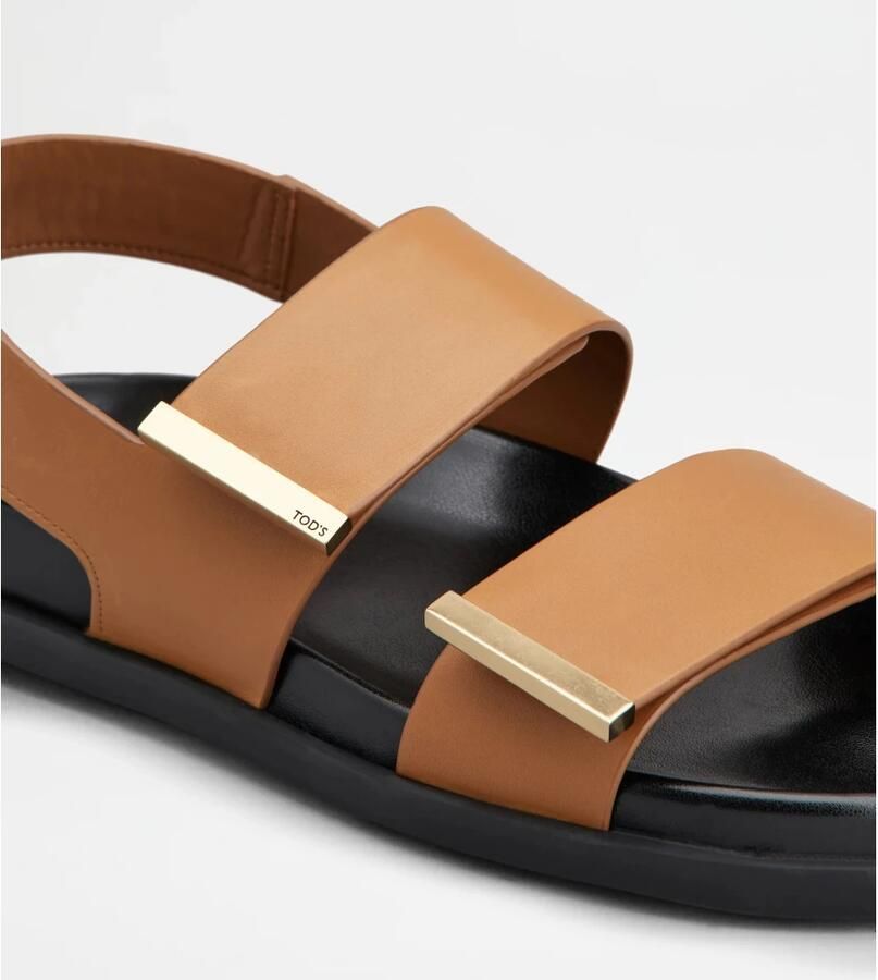 Tod's Footbed+Gomma 68K Fasce Term.Met Sandaal - Foto 2