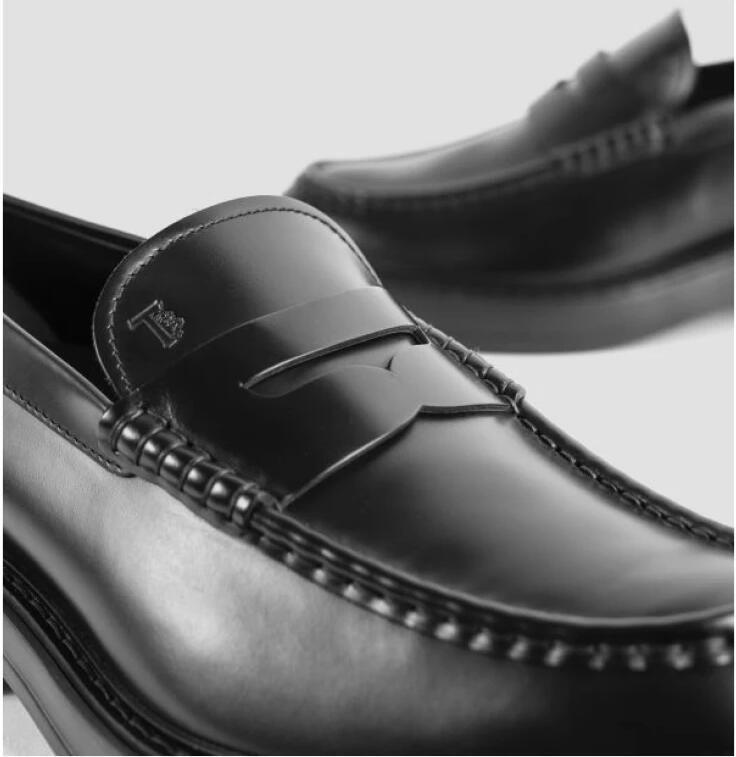 Tod's Full-Grain Leather Penny Loafers - Foto 2