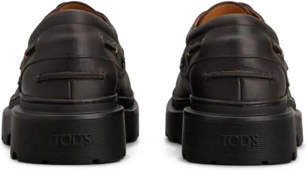 Tod's Gewaxt Leren Boot Loafer - Foto 4