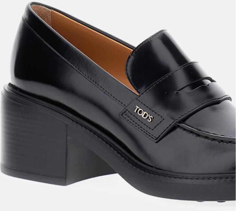 Tod's Zwarte platte mocassinschoenen - Foto 2