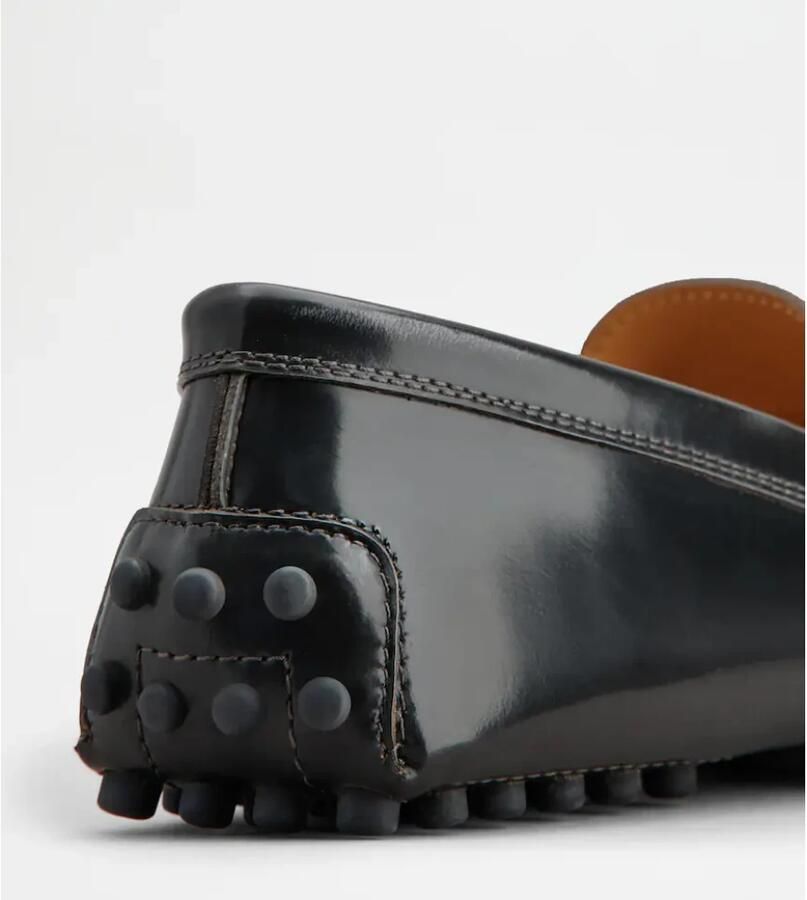 TOD'S Zwarte Lakleren Platte Schoenen Black Dames