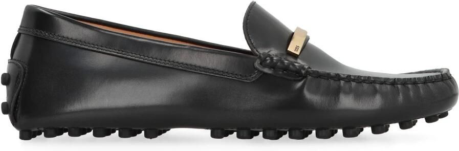TOD'S Loafers van geborsteld leer met gouden ketting Black Dames - Foto 3
