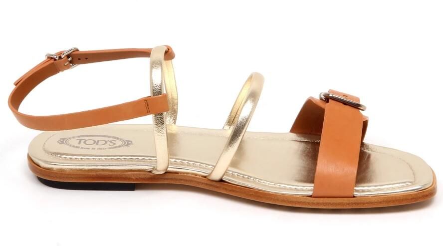 Tod's Gouden Sandaal Schoen Made in Italy