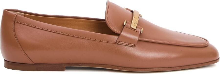 Tod's Bruin leren Loafer schoenen