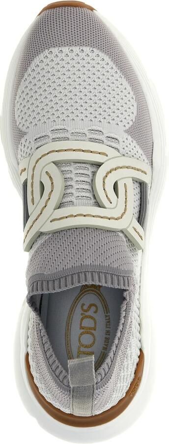 TOD'S Gebreide Grijze Sneakers met Elastische Band Gray Dames - Foto 4