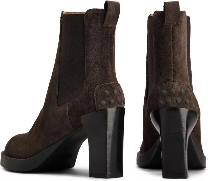 Tod's Koffiebruine Suède Chelsea Boots