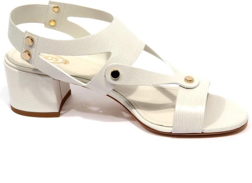 Tod's Korrel Effect Sandaal Off White Schoen