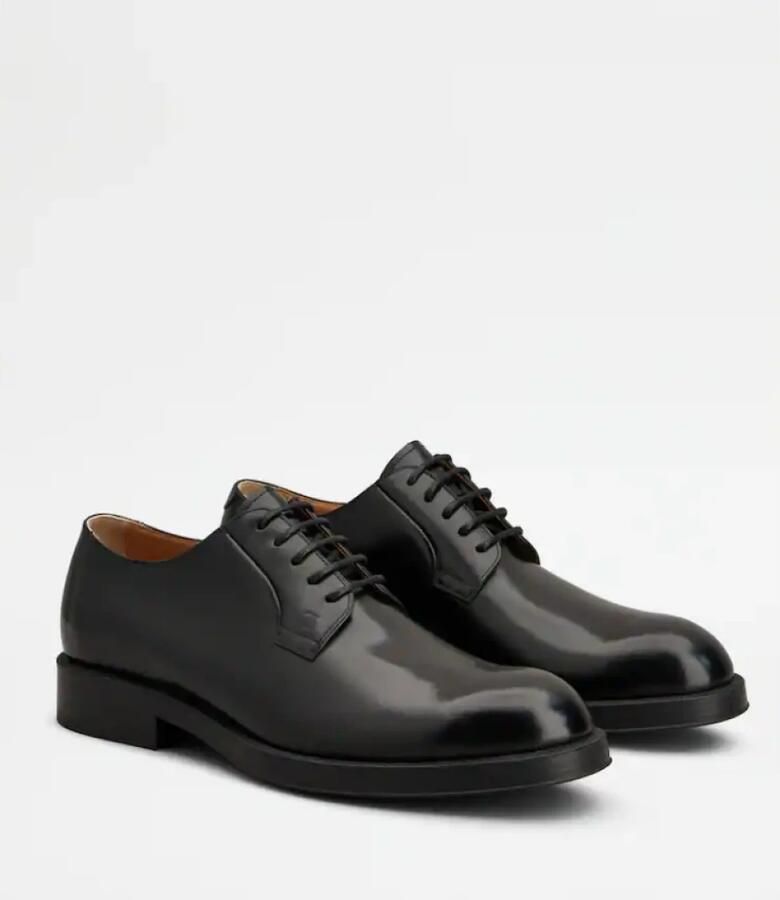 Tod's Zwarte leren derby schoenen voor heren - Foto 3