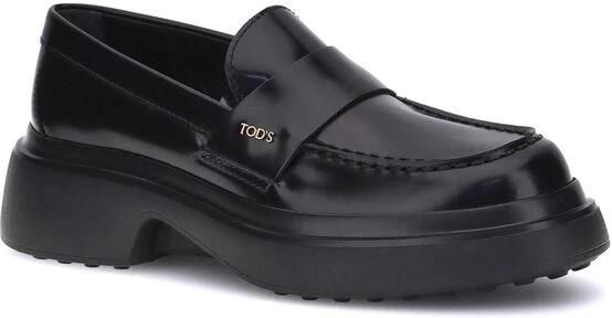 Tod's Lakleren Loafers met Rubberen Zool