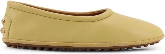 Tod's Leren Ballerina met Gomminos Detail op de Achterkant