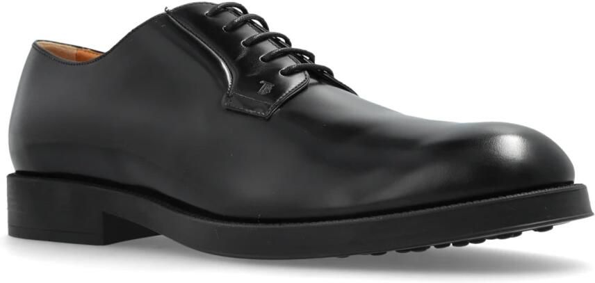 Tod's Zwarte leren derby schoenen voor heren - Foto 7