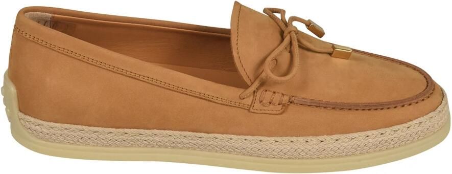 Tod's Leren en Raffia Loafer