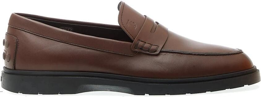 Tod's Zwarte leren loafers stijlvol ontwerp
