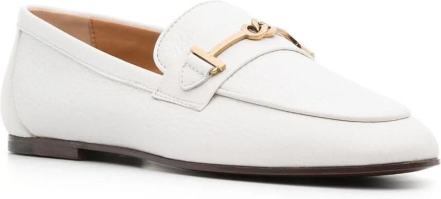 Tod's Leren Loafers met Goudkleurige Hardware