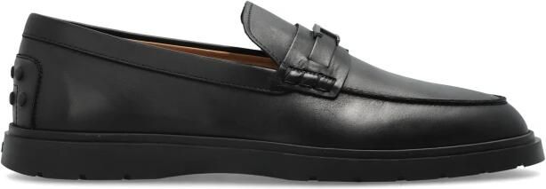 Tod's Leren Loafers Met Metalen Logo