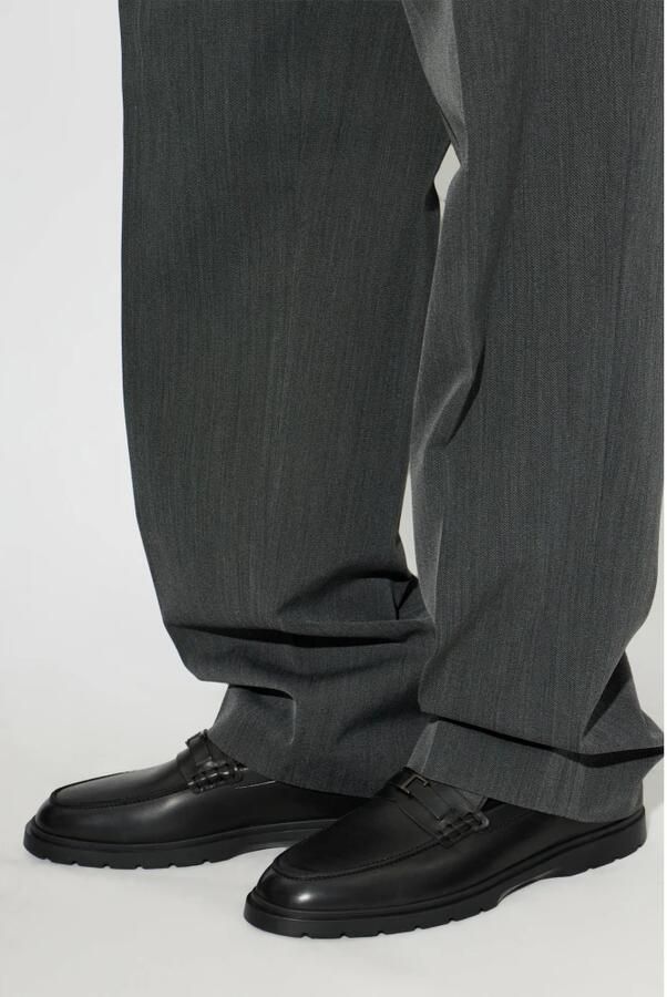 Tod's Leren Loafers Met Metalen Logo - Foto 2