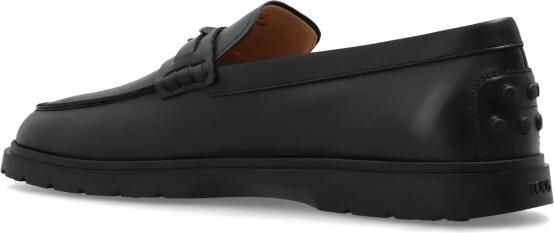 Tod's Leren Loafers Met Metalen Logo - Foto 5