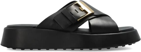 Tod's Leren Slippers met Logo