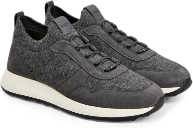 Tod's Leren Sneakers van Gebreid Materiaal - Foto 4