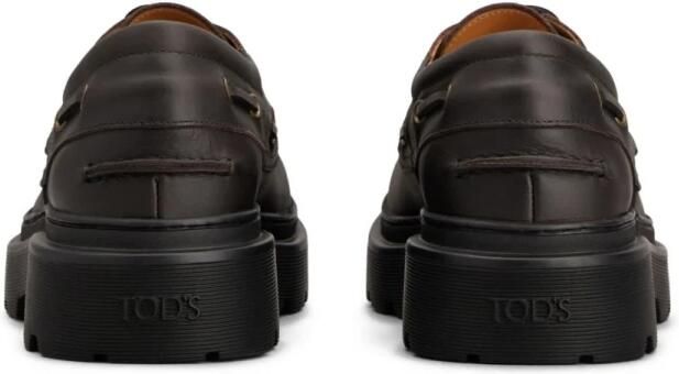 Tod's Leren bootschoenen met profielzool