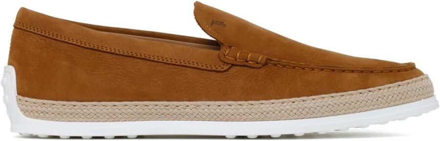 TOD'S Lichtbruine suède instappers Brown Heren