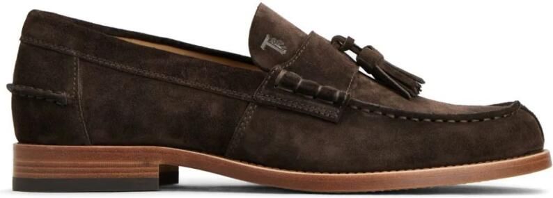 Tod's Loafers van suède met kwastjes