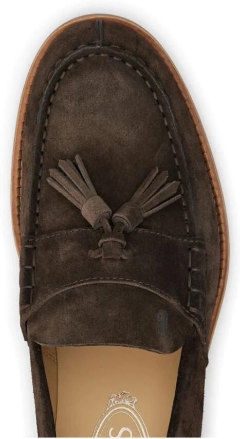 Tod's Loafers van suède met kwastjes - Foto 2