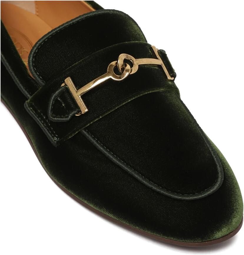 Tod's Logo-detail Velvet Loafers