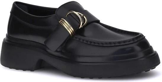 Tod's Metalen Ringen Leren Loafers
