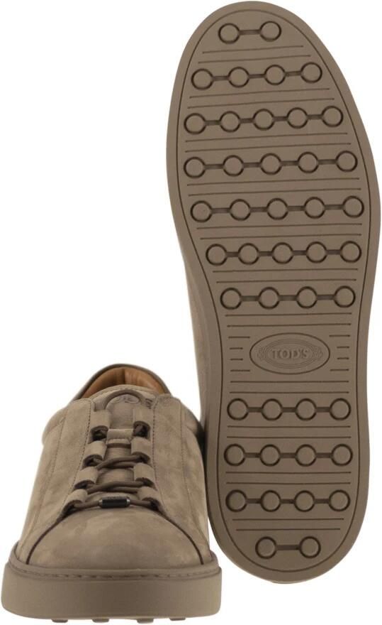 Tod's Minimalistische Beige Sneakers met Rubberen Zool - Foto 2