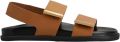 TOD'S Dames Fasce Term Leer Cognac - Bruin