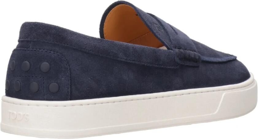 Tod's Navy Blauw Suède Sneakers - Foto 4