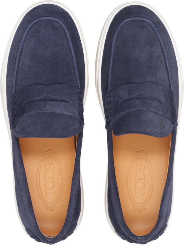 Tod's Navy Blauw Suède Sneakers - Foto 2