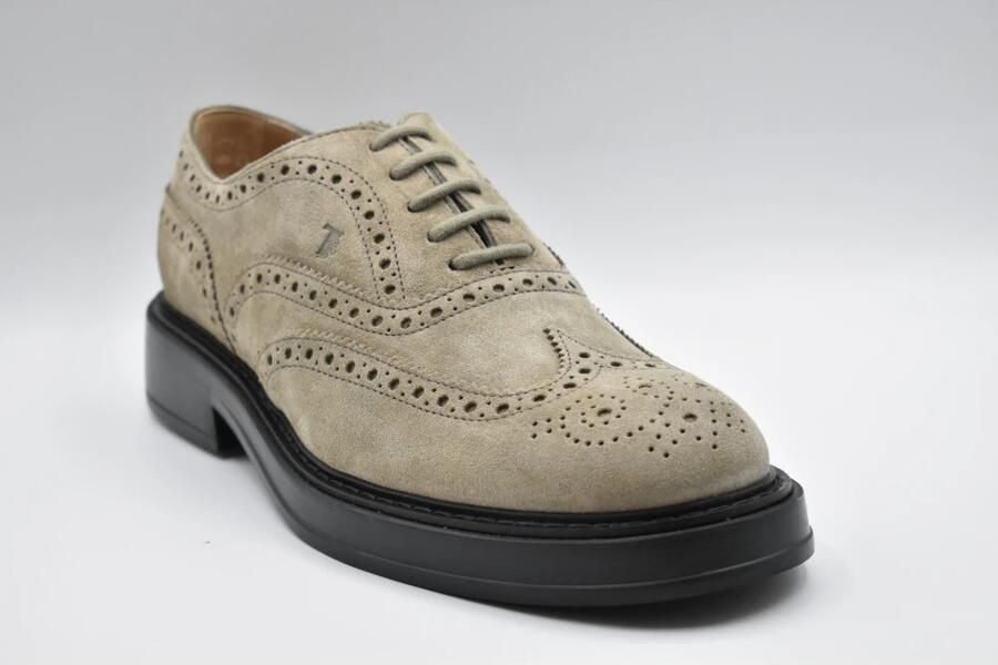 Tod's Platte Schoenen met Suède Details