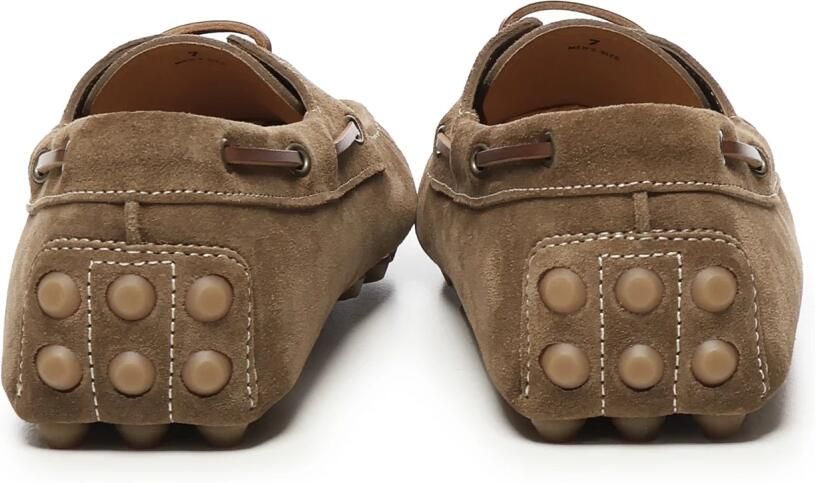 Tod's Platte Suède Schoenen Licht Walnoot Kleur - Foto 2