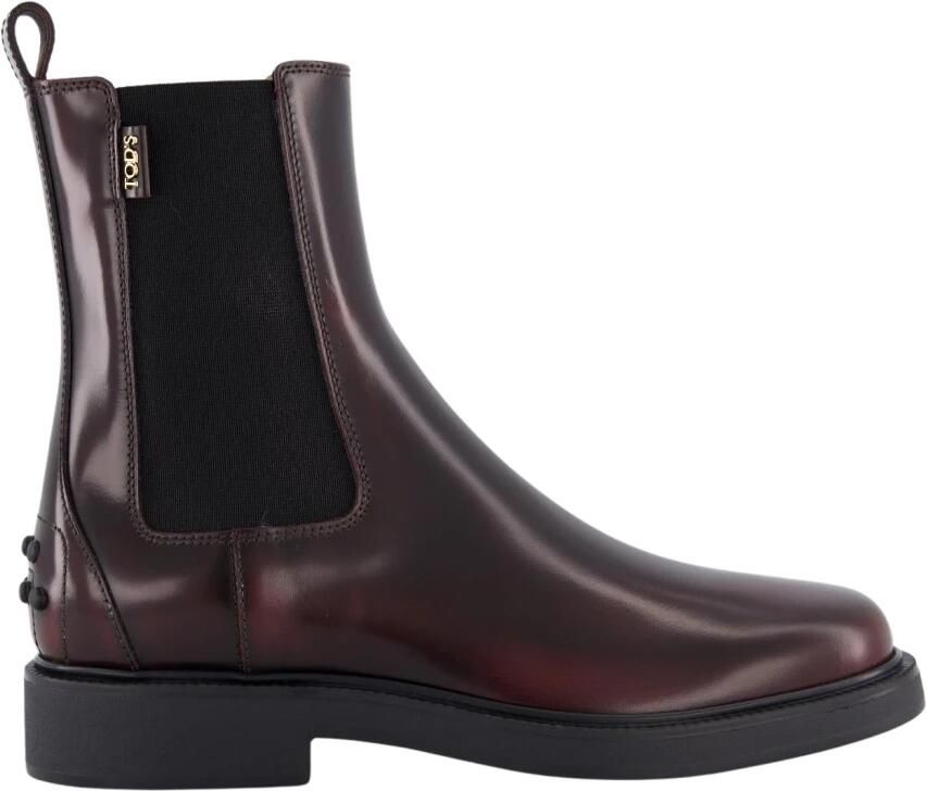 Tod's Rode Chelsea Laarzen voor Dames