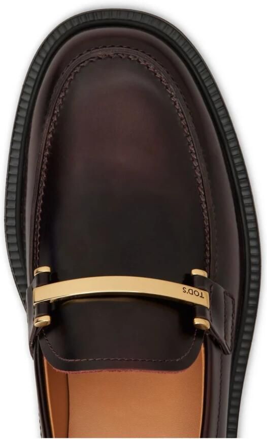 Tod's Rode Slip-On Sneakers Ronde Neus