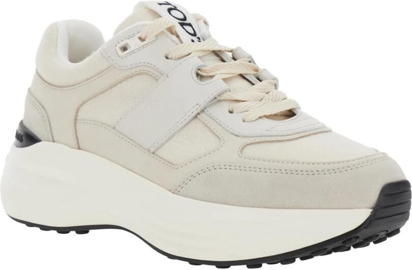 Tod's Roze Lage Sneakers met Maxi Logo