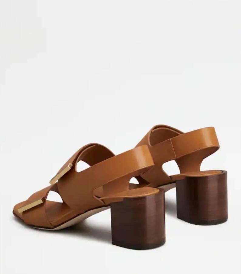 Tod's Sandaal met dubbele band van leer - Foto 2