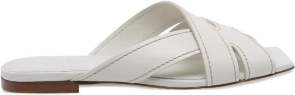 Tod's Sandaal met vierkante neus en gekruiste bandjes