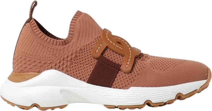 Tod's SlipOn Knit Sneakers Leather Detail