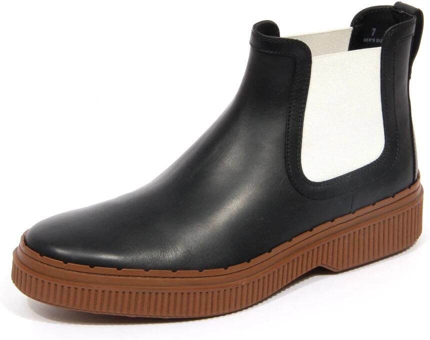 Tod's Zwarte Leren Elastische Laars Schoen