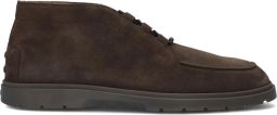 Tod's Bruine Suède Enkellaarzen met Elastische Veters