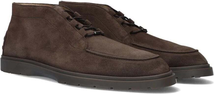Tod's Bruine Suède Enkellaarzen met Elastische Veters - Foto 3