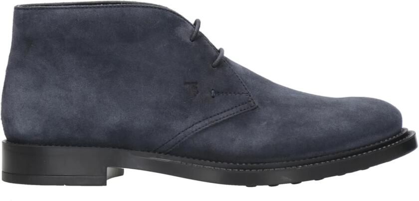 Tod's Suède Enkellaars met Rubberen Zool