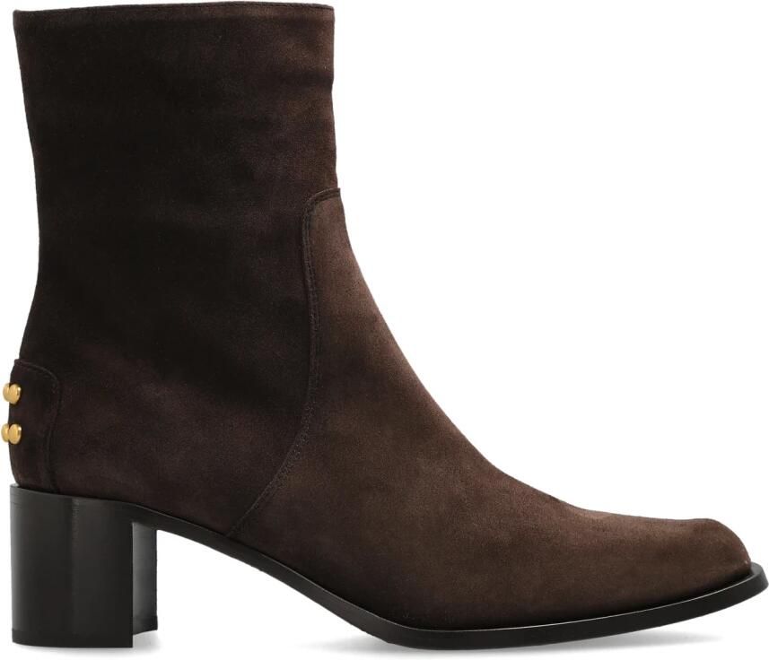 Tod's Suède enkellaarsjes met hak