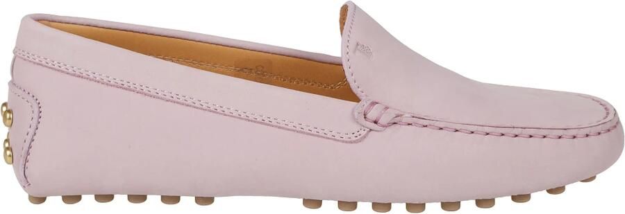 Tod's Suède Loafers met Gegraveerd Logo aan de Voorkant