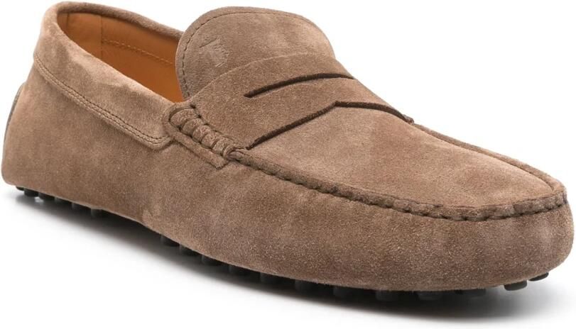 TOD'S Lichtbruine Leren Signature Schoenen Brown Heren