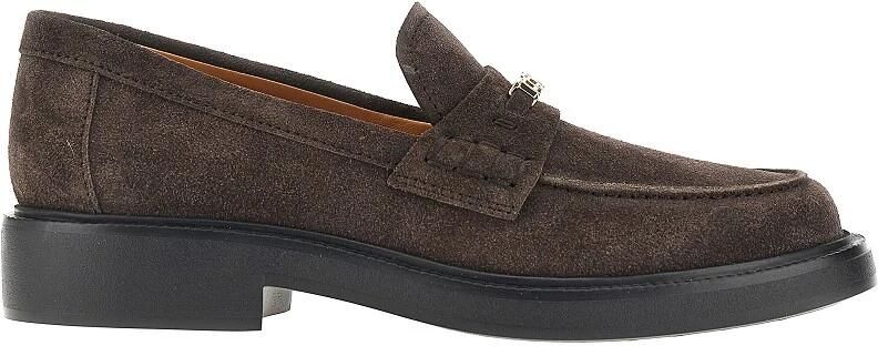 Tod's Suède loafers met logo