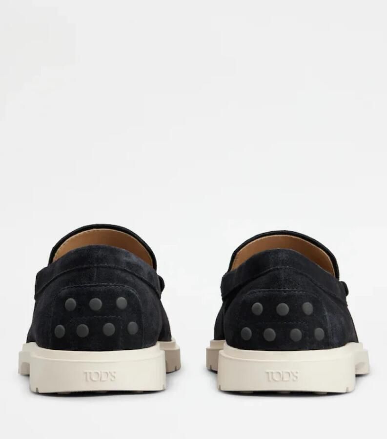 TOD'S Blauwe Suède Sandalen met Rubberen Zool Blue Heren - Foto 2